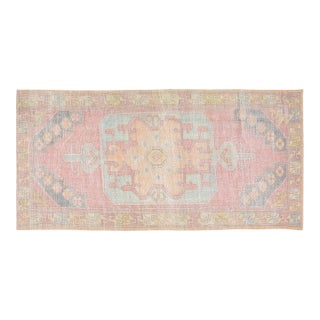 Vintage Turkish Anatolian Hand Knotted Wool Rug, 4'6''x9'1'' For Sale