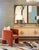 New special order item. Not vintage. Introducing the Colt four-door buffet in natural grasscloth with sleek cerused oak...
