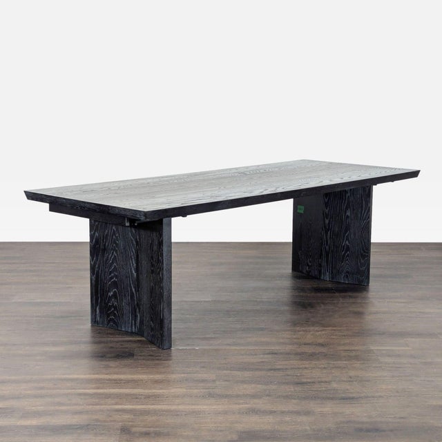 Williams-Sonoma Williams Sonoma Knife Edge Expandable Dining Table For Sale - Image 4 of 9
