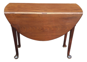 19th Century Queen Anne Style Walnut Drop-Leaf Center Table