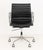Charles and Ray Eames Aluminum Group Office Chair, model EA117, the black leather upholstered adjustable swivel chair on...