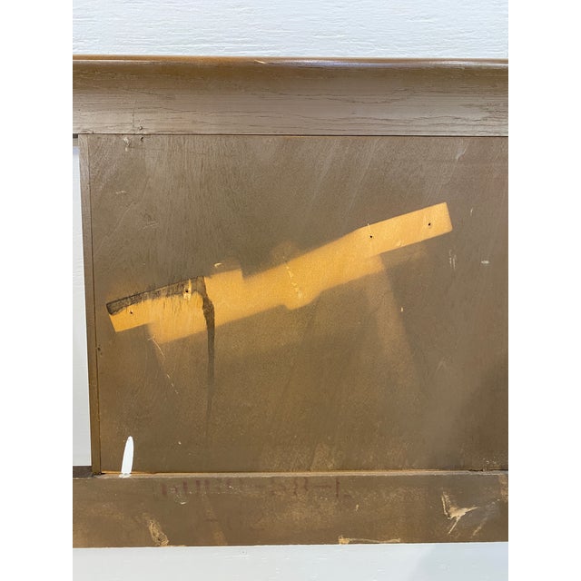 Vintage Broyhill Saga Walnut and Fruitwood Headboard King Size Chairish