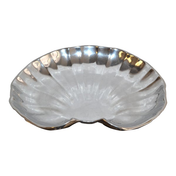 Bol Armetale #1852 Pour Crevettes/service - Coquillage En Métal Argenté - Occasion