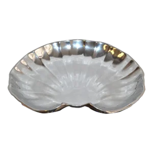1960s Designed Maritime Shell Serving Plate Food Safe the Wilton Company Armetale Pewter