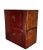 Adorn by well aged rich red color, lovely patina and texture, this pair early 19 century trunks can be stacked on the top...