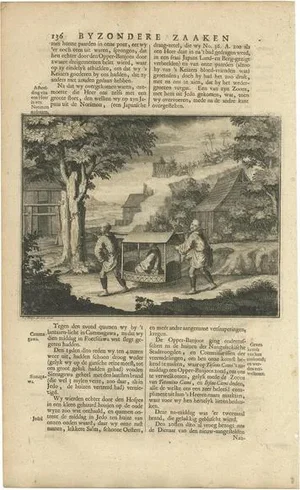 F. Valentijn, Illustration of a Japanese Norimon, 1726, Print