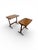 This rare set of two Mid-Century Danish Modern nesting tables by Selig, designed by Poul Jensen, embodies the refined...