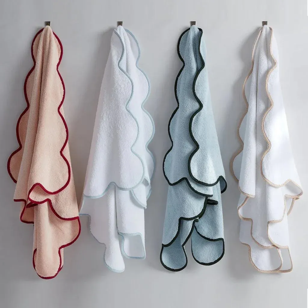 Kassatex Scallop Washcloth