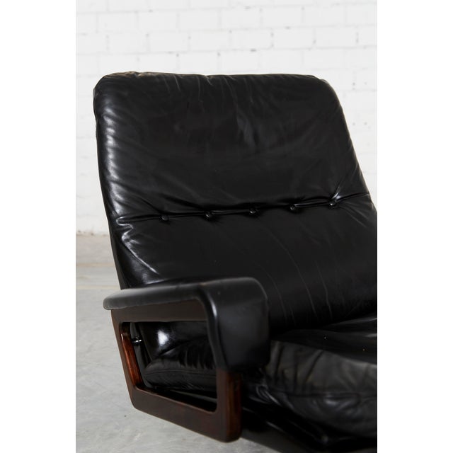 Set of Vintage Lounge Chair and Ottoman by André Vandenbeuck for Strässle For Sale - Image 13 of 18
