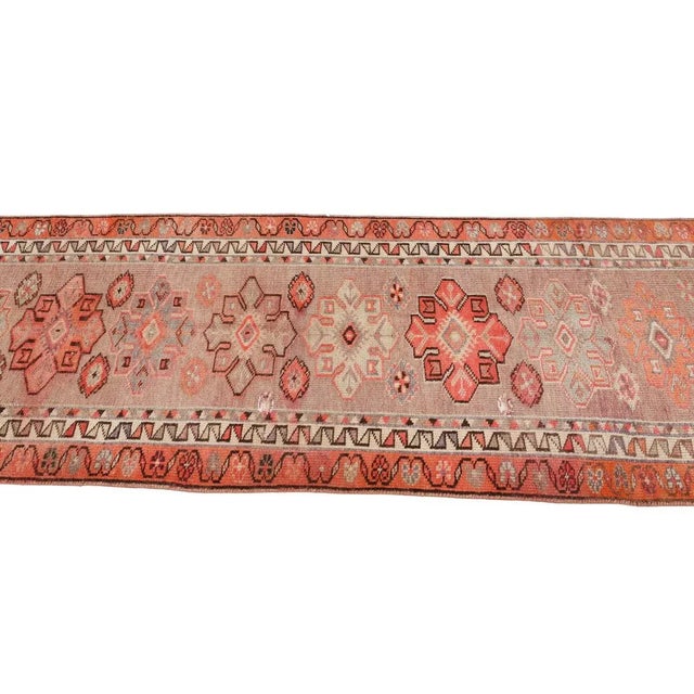 Mid 20th Century Vintage Wool Runner For Sale - Image 4 of 7
