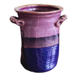 Vintage Studio Pottery Hand Built Ceramic Vase