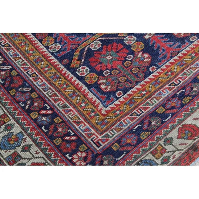 Antique Afshar Area Rug- 4'x5'6" For Sale - Image 10 of 12