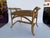 For sale: Vintage Coastal Woven Rattan and Bamboo Pagoda Style Bench/ Stool