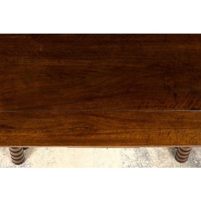 Brown Late 19th Century English Jacobean Style Walnut Extendable Dining Table For Sale - Image 8 of 18
