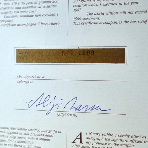 Refined Silver Bas-Relief by Aligi Sassu For Sale - Image 11 of 13