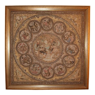 1960's Indian Hand Stitched Tapestry For Sale