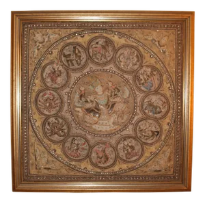 1960's Indian Hand Stitched Tapestry
