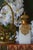 French Antique French Opaline Perfume Bottle in Ornate Ormolu Figural Stand For Sale - Image 3 of 5