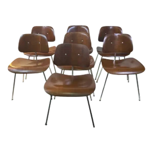 Mid Century Charles Eames for Herman Miller Dining Chairs - Set of 7