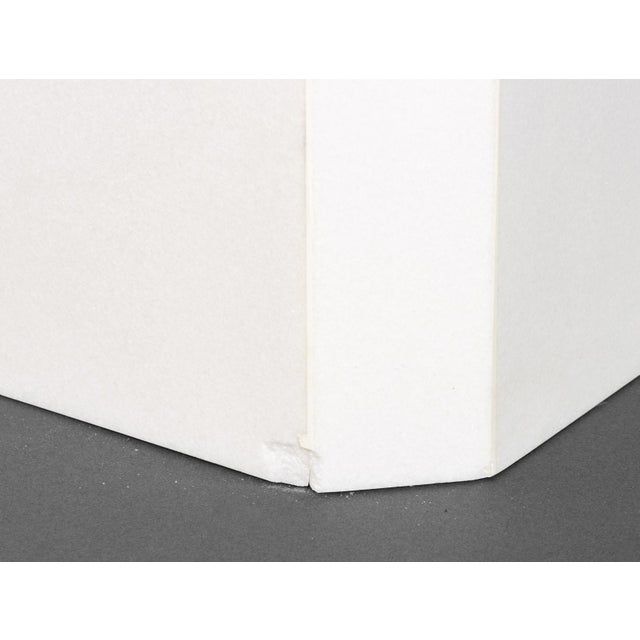 Late 20th Century Modern White Quartzite Side Tables, Pair For Sale - Image 5 of 6