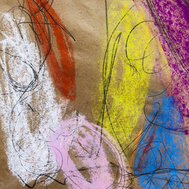 Original pastel & pencil drawing on paper by Erik Sulander, signed, unframed. #304