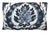 Custom-tailored designer pillow in Schumacher "Abaza Resist" linen-blend fabric, in a beautiful indigo blue and white...