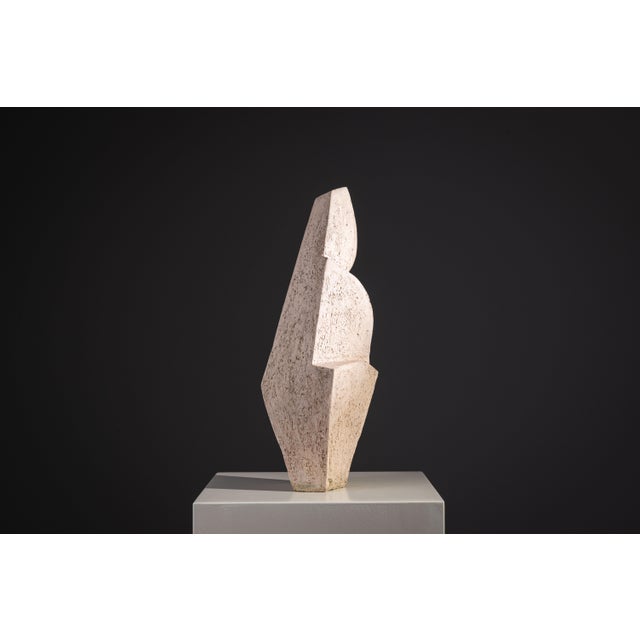 Contemporary Large Abstract Monolithic Sculpture in Ceramic, 1970s For Sale - Image 3 of 15