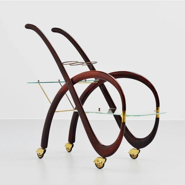 Gaetano Pizzi Bar Cart, Italy, 1950 For Sale In Philadelphia - Image 6 of 7