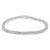Contemporary .925 Sterling Silver 1.0 Cttw Diamond Miracle-Set Cut-Circle 7" Tennis Bracelet (I-J Color, I2-I3 Clarity) For Sale - Image 3 of 6
