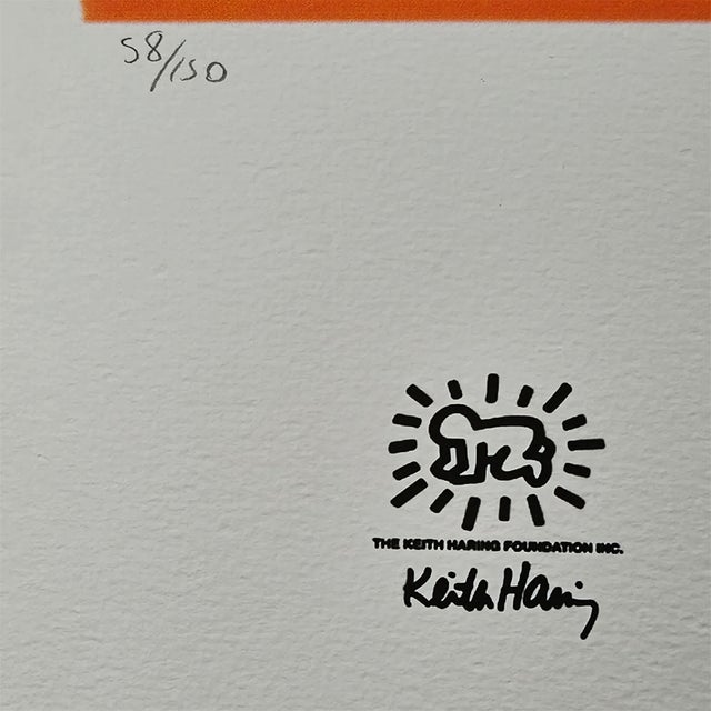 1990s After Keith Haring, Figurative Composition, 1990s, Limited Edition Lithograph For Sale - Image 5 of 8