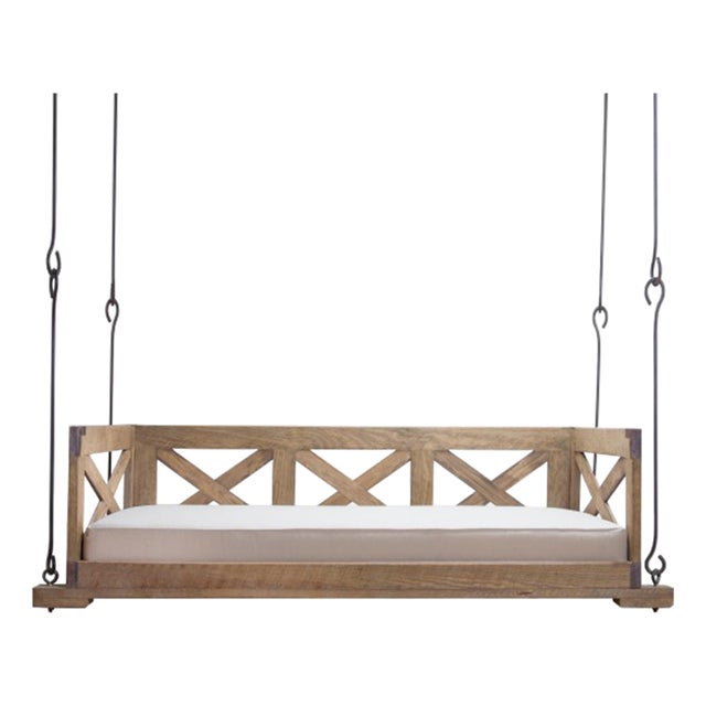 X Design Hanging Day Bed by Lowcountry Originals For Sale