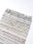 White Vintage Striped Rag Rug For Sale - Image 8 of 10