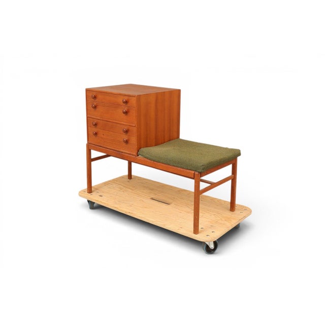 Mid 20th Century "Casino" Telephone Bench in Teak by Sven Engström + Gunnar Myrstrand For Sale In San Francisco - Image 6 of 6