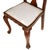Italian Baroque Chippendale Style Walnut Chairs, 1920s, Set of 6 For Sale - Image 6 of 9
