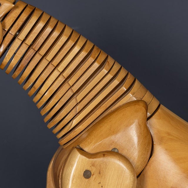 Vintage 20th Century English Articulated Wooden Horse, 1960s For Sale - Image 13 of 18