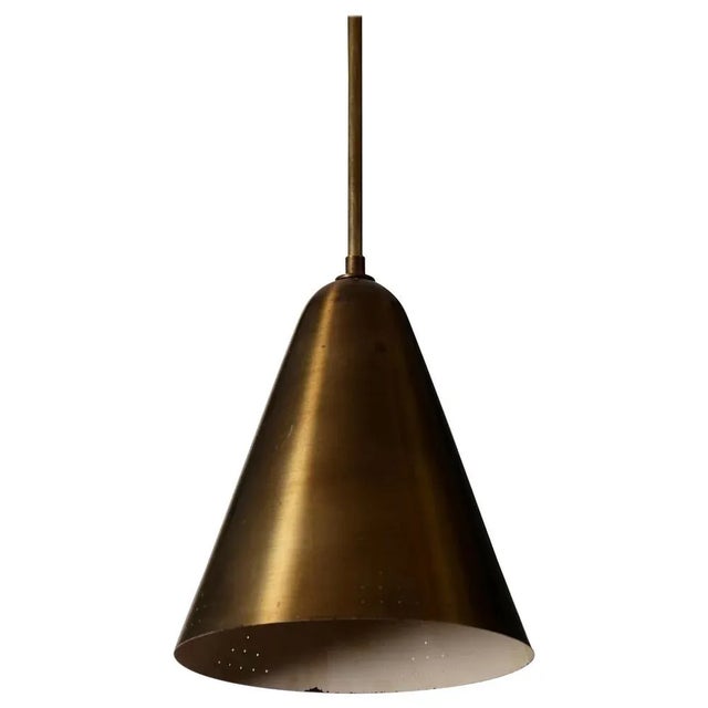 Brass Ceiling Lamp attributed to Hans Bergström, 1950s For Sale - Image 11 of 11