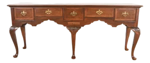 Baker Furniture Stately Homes Collection Georgian Burled Walnut Sideboard, Newly Refinished