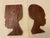Carved Hardwood African Man Woman Wall Art Classic and beautiful..............ready to hang! Approx overall size 5 1/2 x 9...
