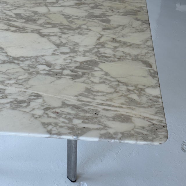 Mid-Century Modern 1980s Marble Racetrack Dining Table by Joseph D’Urso for Knoll For Sale - Image 3 of 9