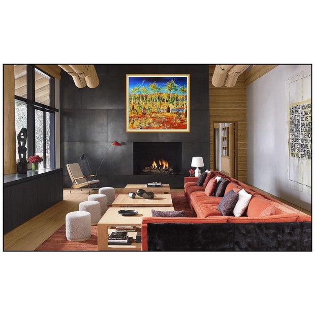 Message us to inquire about custom framing options! (Included for free with every purchase) The artwork here, "Fields Down...
