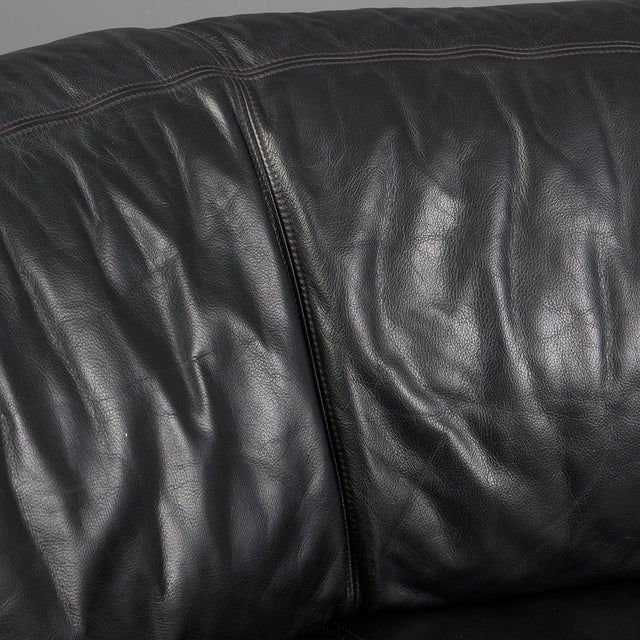 1990s Swiss Modern Medea Modular Corner Sofa in Black Leather from Artanova, 1990s, Set of 2 For Sale - Image 5 of 10