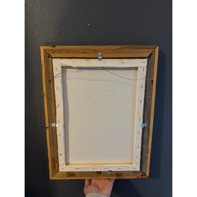 2020s “Weary Prophet” Oil on Canvas in Reclaimed Wood Frame For Sale - Image 5 of 8