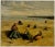 In the Style of Johannes Evert Hendrik Akkeringa Oil on Panel Beach Scene C.1920 For Sale - Image 13 of 13