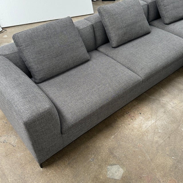 B&B Italia B & B Italia Michele Club Sectional Sofa For Sale - Image 4 of 7