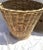 Rustic European Rattan Hamper with Lid and ring handles on side. Use as a hamper or just about anything for extra storage....