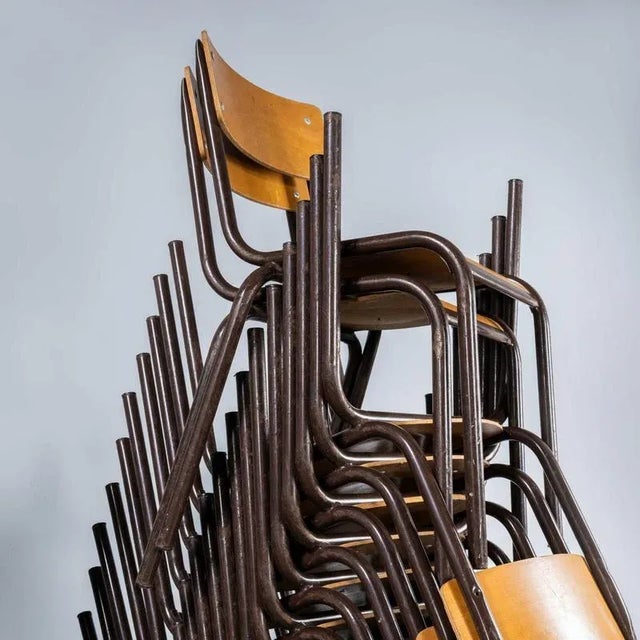 French Mullca Stacking Dining Chair, 1960s For Sale - Image 6 of 9