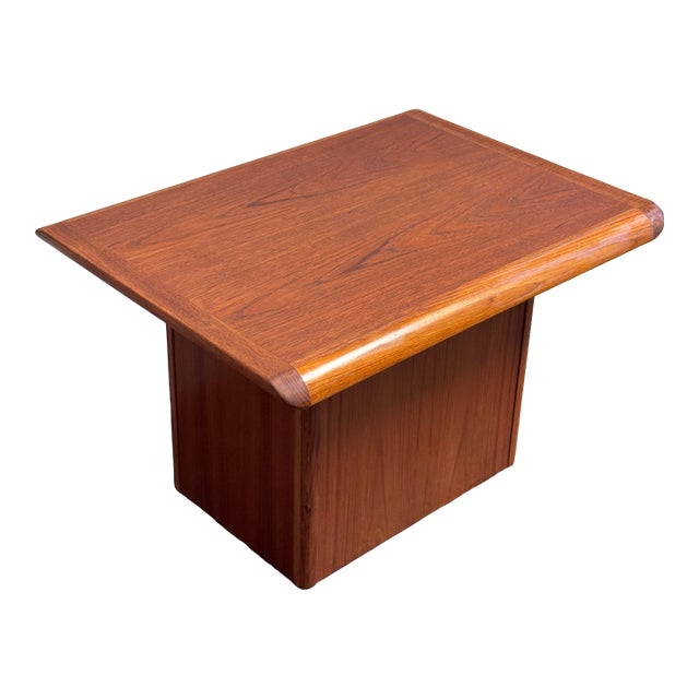 1960s Danish Teak Side Table - Vintage Mid-Century Modern Solid Wood Coffee Table For Sale