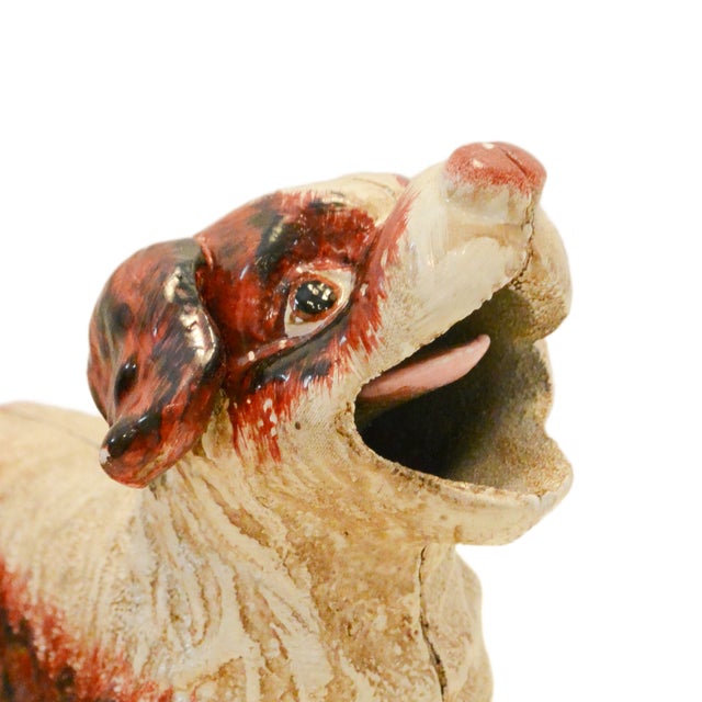 Vintage Cavalier King Charles Spaniel Mechanical Cast Iron Puppy Bank For Sale - Image 10 of 11