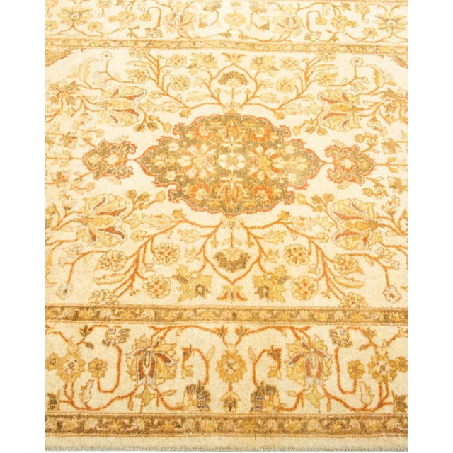 Solo Rugs Mogul, One-of-a-Kind Hand-Knotted Area Rug - Ivory, 3' 2" x 5' 1" For Sale - Image 4 of 8