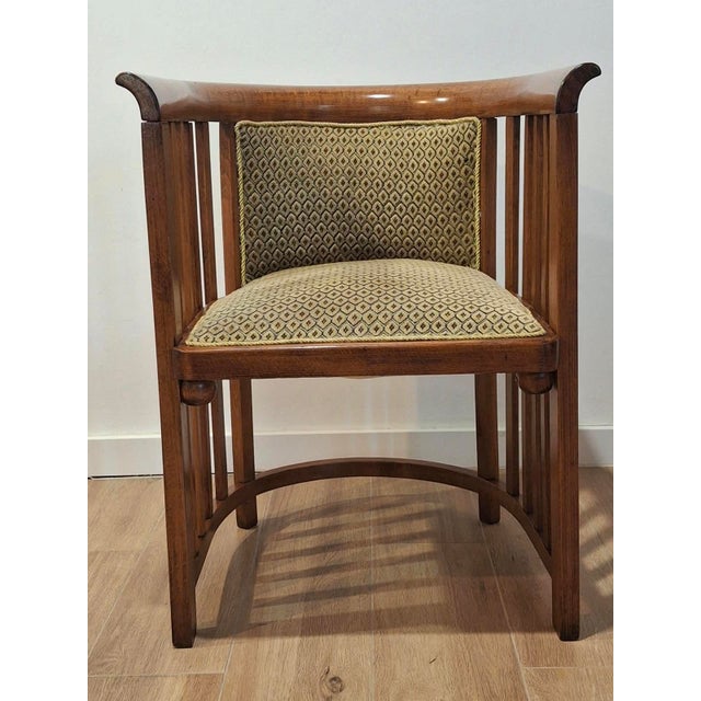 Vintage Art Nouveau Tub Chairs by Josef Hoffmann for J&J Kohn, Austria, 1924, Set of 4 For Sale - Image 4 of 16